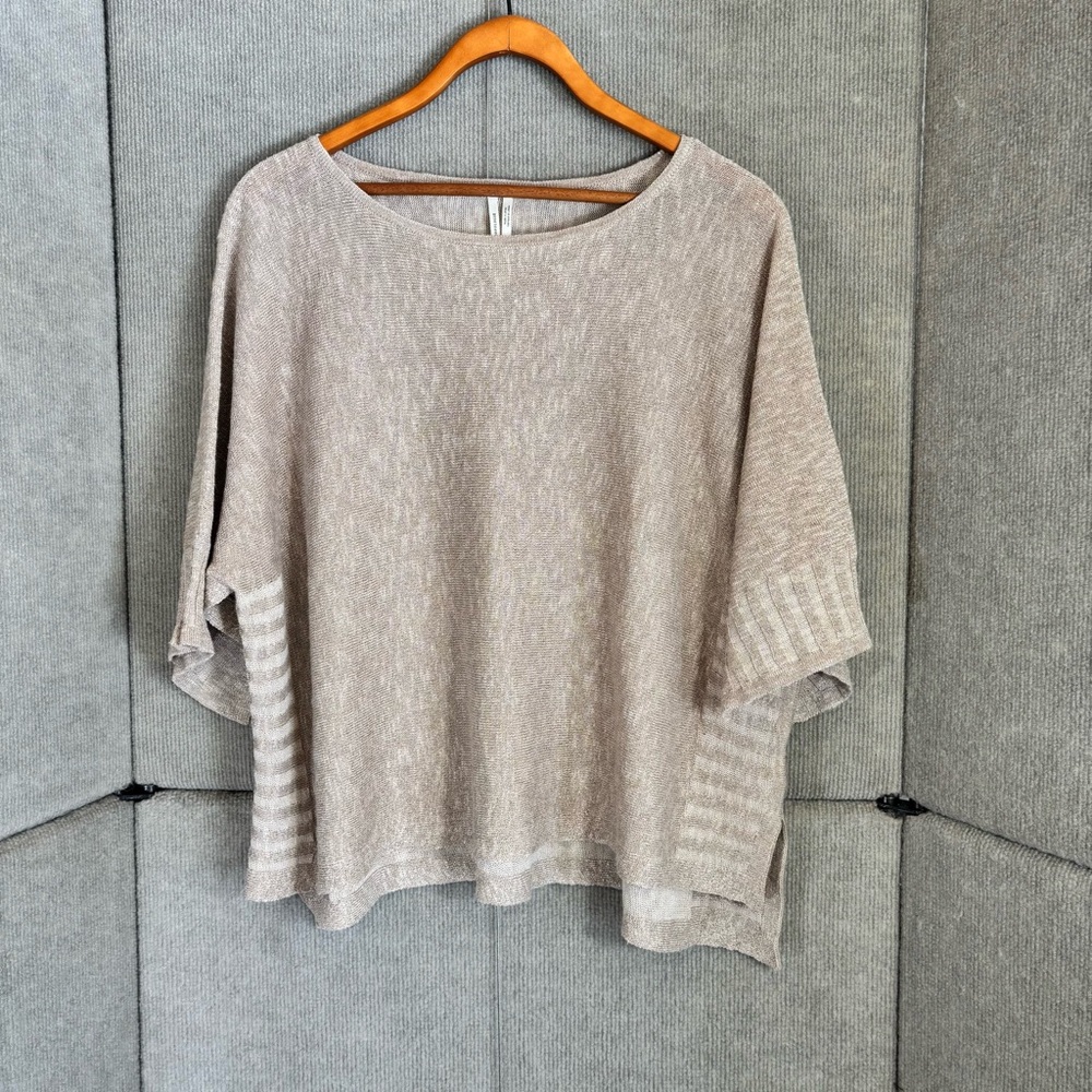 Anthropologie Taupe Knit Sweater
